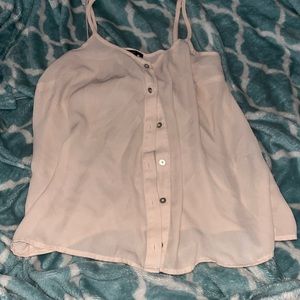 Sleeveless button up shirt